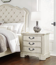 Arlendyne - Antique White - Three Drawer Night Stand