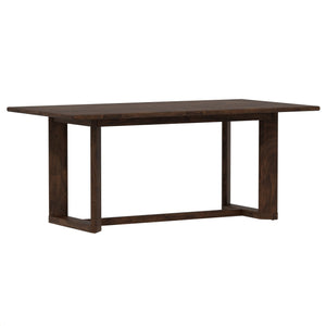 Ronan - Trestle Dining Table - Rich Brown