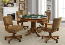 Mitchell - Round Dining And Billiard Poker Game Table - Amber