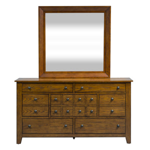 Grandpas Cabin - Dresser & Mirror - Light Brown