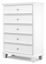 Fortman - White - Five Drawer Chest