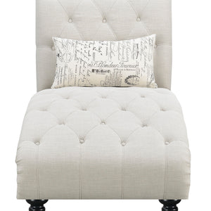 Hutton Ii - Tufted Chaise - Ivory