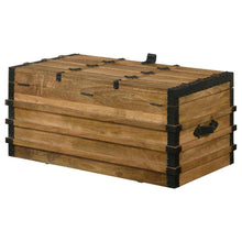 Simmons - Wood Storage Trunk - Natural And Black