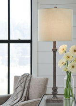 Oralieville - Distressed Gray - Poly Accent Lamp