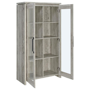 Alejo - 2-Door Tall Cabinet - Gray Driftwood