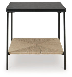 Minrich - Black / Natural - Accent Table