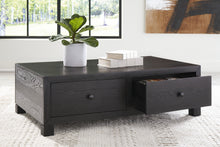 Foyland - Black - Cocktail Table With Storage