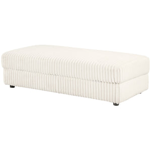 Emberson - Upholstered Rectangular Storage Ottoman - Ivory