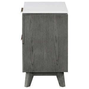 Nathan - 2-Drawer Nightstand - Gray