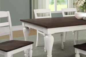 Madelyn - Extension Leaf Dining Table - Coastal White