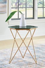 Engelton - Green / Gold - Accent Table