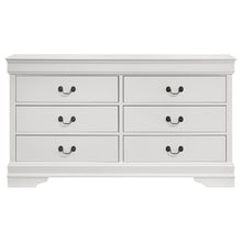 Louis Philippe - 6 Drawer Dresser - White