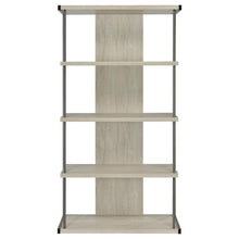 Loomis - 4-Shelf Bookshelf - Whitewashed Gray