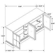 Brockway - 4-Door Dining Sideboard Buffet Cabinet