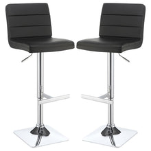 Bianca - Square Upholstered Adjustable Bar Stools (Set of 2)