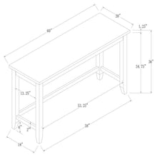 Toby - Rectangular Marble Top Counter Height Table - Espresso And White