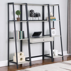 Pinckard - 4-Shelf Bookshelf - Gray Stone