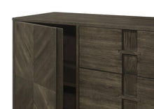 Kelly - 3-Drawer Storage Dining Sideboard Buffet - Dark Gray