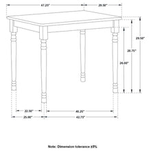 Taffee - Rectangular Solid Wood Dining Table - White