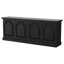 Florence - 4 Door Dining Sideboard Buffet - Distressed Black