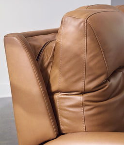 Tryanny - Butterscotch - Power Recliner/ Adj Headrest