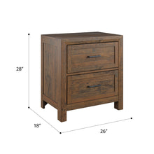 Pine Valley - 2 Drawer Nightstand - Caramel Brown