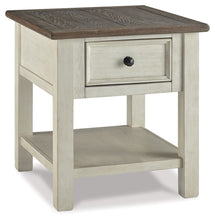 Bolanburg - White / Brown / Beige - Rectangular End Table