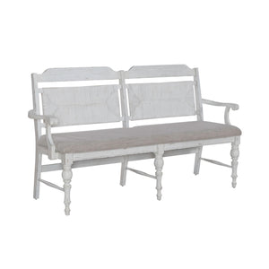 River Place - Panel Back Bench (RTA) - White