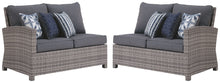 Salem Beach - Dark Gray - 5 Pc. - Sectional Lounge Set