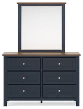 Landocken - Brown / Blue - Dresser and Mirror