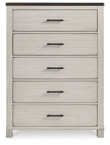 Darborn - Gray / Brown - Five Drawer Chest