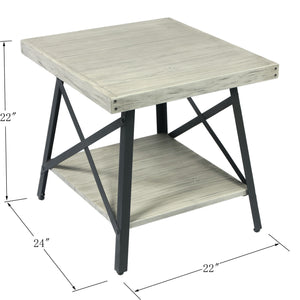 Chandler - End Table - Light Gray