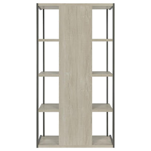 Loomis - 4-Shelf Bookshelf - Whitewashed Gray