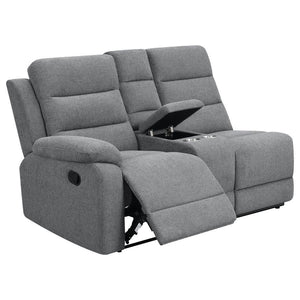 David - Upholstered Reclining Sectional Sofa - Smoke