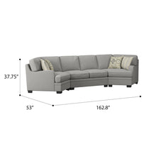 Analiese - Cuddler Sectional - Dove Gray