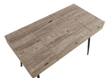 Rafael - 1-Drawer Desk With Storage - Rustic Driftwood