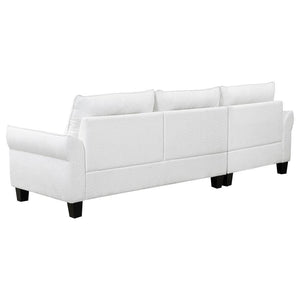 Caspian - Upholstered Curved Arm Chaise Sectional Sofa