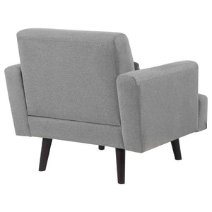 Blake - Upholstered Track Arm Accent Chair - Sharkskin