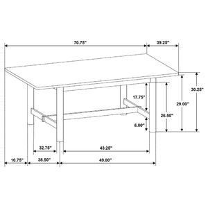 Crestmore - Rectangular Wood Dining Table - Walnut