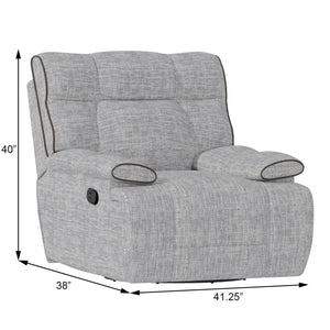 Grayson - Swivel Glider Recliner - Gray Birch