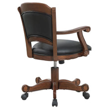 Turk - Upholstered Swivel Dining And Game Chair - Tobacco