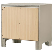 Salford - 2-Drawer Nightstand - Metallic Sterling