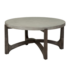 Cascade - Round Cocktail Table - Dark Brown