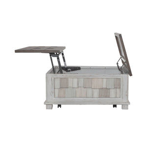 River Place - Lift Top Storage Cocktail Table - White