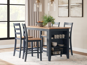 Gesthaven - Rectangular Dining Room Counter Set