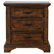 Elk Grove - 3-Drawer Nightstand - Vintage Bourbon