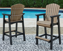 Fairen Trail - Black / Driftwood - Tall Barstool (Set of 2)