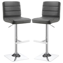 Bianca - Square Upholstered Adjustable Bar Stools (Set of 2)