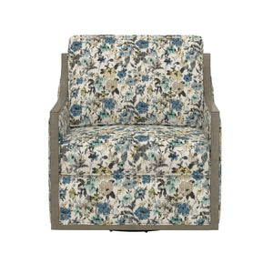 Cecily - Swivel Chair - Blue Meadow