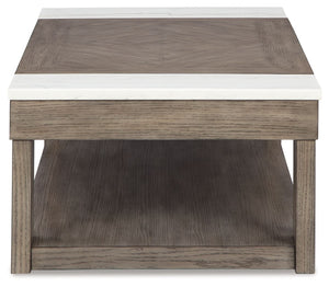 Loyaska - Grayish Brown / White - Lift Top Cocktail Table